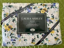 VINTAGE LAURA ASHLEY FULL SIZE FITTED POLYANTHUS COTTAGE CORE NEW IN PACKAGE picture