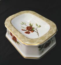 RARE Vista Alegre 1824 Portugal Porcelain Soap Or Trinket DISH Gold Trims, Mint picture