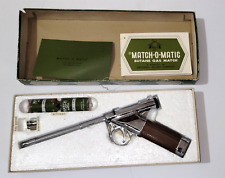 Vintage Match-O-Matic Butane Gas Match Gun Shape Lighter in Box w/Instructions picture