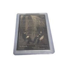 G.A.S. Trading Card #26 NIKOLA TESLA  Prism /5 Meeting Of Minds ROOKIE NTWRk picture