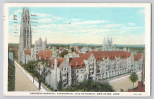 Postcard Harkness Memorial Quadrangle Yale University, New Haven, Connecticut picture
