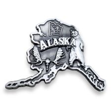 Alaska USA Outline Map Refrigerator Fridge Magnet Travel Tourist Souvenir Metal picture