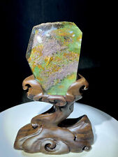 1.4LB Top Natural Ghost Phantom Quartz Crystal Mineral specimen Reiki + Stand picture