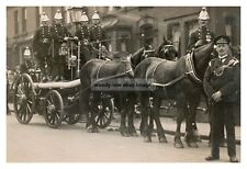 rp14252 - Castleford Fire Engine & Firemen , Yorkshire - print 6x4 picture