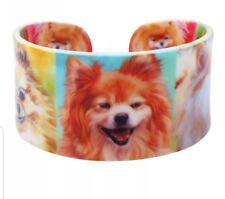 AKC Pomeranian Dog Breed Cuff Bracelet Jewelry sweet Design 2 of 2 picture