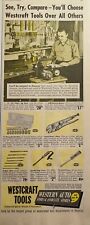 Vintage Print Ad 1952 Westcraft Tools Western Auto Stores Workshop Pegboard Shop picture