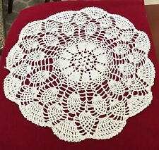 VTG Heavy Hand-Crochet Large Doily…13-1/2” diameter picture