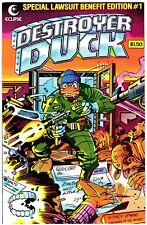 DESTROYER DUCK 1  NM+ (9.6)   1st GROO THE WANDERER  JACK KIRBY  ECLIPSE   1982 picture