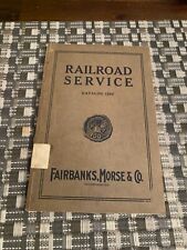 Fairbanks Morse Railroad Service Catalog 126F Water and Track 1920 RARE ORIGINAL picture