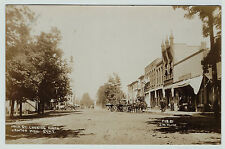 SUPER RPPC - Lawton MI Michigan - 1909 Main Street - Real Photo Postcard picture
