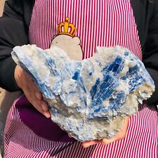 5.5LB  Natural Beautiful Blue KYANITE with Quartz Crystal Sample Rough Repair picture