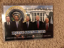 LIVING PRESIDENTS of The United States of America Card GEORGE BUSH OBAMA CLINTON picture