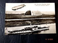 German Zeppelin Postcard - Early Zeppelin Descending  - Circa 1908 picture
