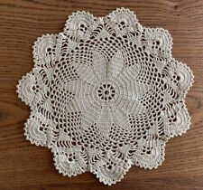 Vintage Handmade Crochet Lace Doily 8.5
