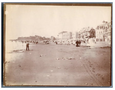France, Wimereux, Vintage Citrate Print Beach View. 9x1 Citrate Print picture