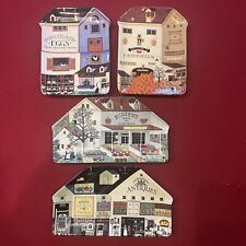 Bradford Vintage 1997 Set Of 4 Charles Wysocki’s Country Heartland Wall Plates picture