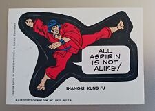1975 TOPPS MARVEL COMIC STICKER, SHANG-LI, KUNG FU, ALL ASPIRIN IS NOT ALIKE picture