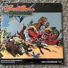 Vintage 1995 Calendar - Cadillacs and & Dinosaurs Xenozoic Tales - NEW & Sealed picture