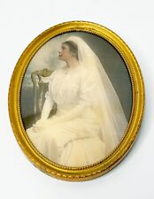 Antique Photograph - Victorian Bride - Color - C. 1908 - Framed picture