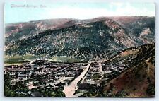 Postcard CO Glenwood Springs Aerial Vintage View F5 picture
