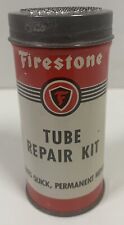 Vintage FIRESTONE Tube Repair Kit Metal Can Full Excellent Condition picture