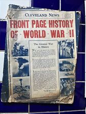 Cleveland News Front Page History of World War II picture