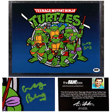 TMNT Greg Berg Autograph Donatello Bebop Voice 8x10 Bam Box COA With Protector picture