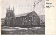  Postcard First Baptist Church New Haven CT picture