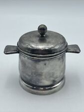 🔥VTG 1948 WESTERN PACIFIC INTERNATIONAL SILVER SOLDERED SUGAR BOWL W/LID 10OZ🔥 picture