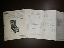 Williams FLASH Pinball Original Manual + Schematics picture