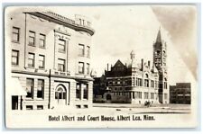 1911 Hotel Albert City Hall View Albert Lea Minnesota MN RPPC Photo Postcard picture