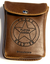 Texas Hold’Em Playing Cards In Pleather Belt Pouch by Accoutraments VGC picture