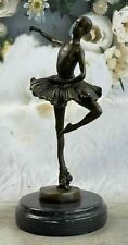 Ballet Dancer Ballerina Costume Pointe Shoes Bronze Marble Statue Art Nouveau picture