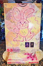 Vintage Old Stock Boxed Indoor Outdoor Easter Spring Window Bunny Light Set 2 PC picture