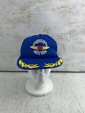 Vintage CANADIAN Wings Motorcycle Drill Team Trucker hat Blue Rare picture