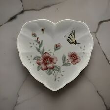 Lenox Butterfly Meadow Heart Dish Trinket Tiger Swallowtail Brand New picture