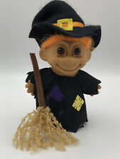Vintage Russ 5'' Halloween Witch Troll Doll With Orange Hair picture