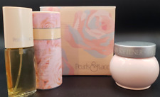 1997 Avon Pearls & Lace Women's Perfume Spray Talc Skin Softener Gift Set VTG picture
