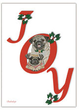 Pug Christmas Cards Set of 10 cards & 10 envelopes picture