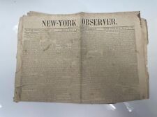 New York Observer - December 1 1859 Original Newspaper picture