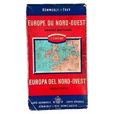 1965 KUMMERLY & FREY Europe Du Nord Ouest MAP Europa Del Nord-Ovest NW Europe picture