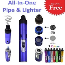 2-in-1 Sneak-A-Tote Pipe Windproof Click Butane Refillable Torch Lighter picture