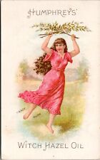 Humphrey's Med Co; Witch Hazel Oil Card A1 picture