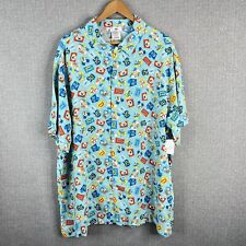 Disney Parks Button Up Shirt Mens XXL Disneyland 65th Anniversary Aloha AS IS picture