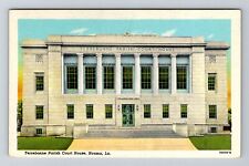 Houma LA-Louisiana, Terrebonne Parish Court House Vintage Souvenir Postcard picture