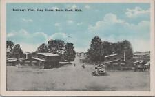 Postcard Bird's Eye View Camp Custer Battle Creek MI picture