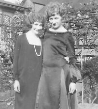 VTG 1920s MEDIUM FORMAT NEGATIVE BRUNETTES IN FLAPPER DRESSES BOB HAIR WKP-15 picture