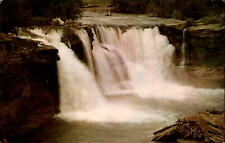 Lundbreck Falls Old Man River Alberta Canada ~ 1950-60s postcard picture