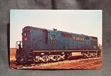 LMH Postcard WABASH Fairbanks Morse FM Trainmaster WAB 597 Alco Schenectady 1964 picture