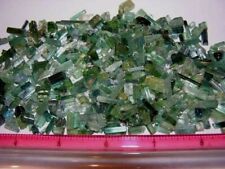 Tourmaline crystal blue green mixed grade 5-20mm 30 carat lots 20 + pieces picture